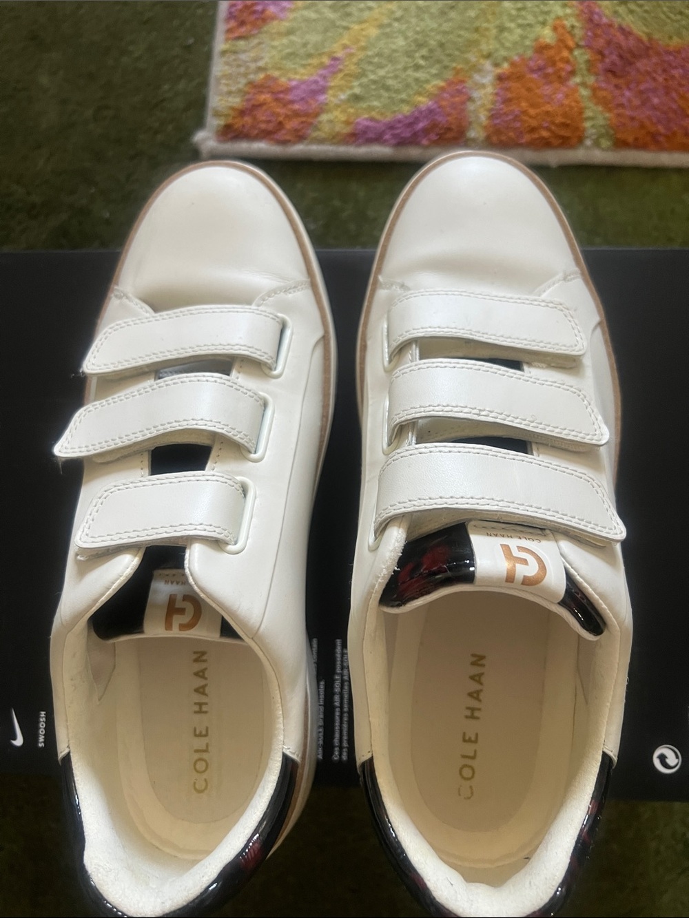 Cole Haan Grandpro Topspin Triple Strap Sneaker Women White Size 8B